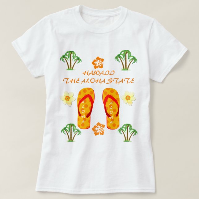 Camiseta Coleção Hawaii Aloha (Frente do Design)