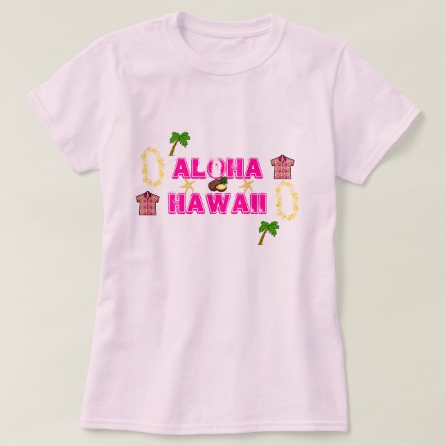 Camiseta Coleção Hawaii Aloha - (Frente do Design)