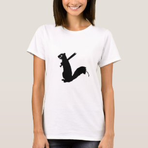 Camiseta Coleção irritada do esquilo do zombi