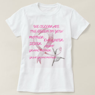 Camiseta COLEÇÃO PRINCESA ROSA Senhoras