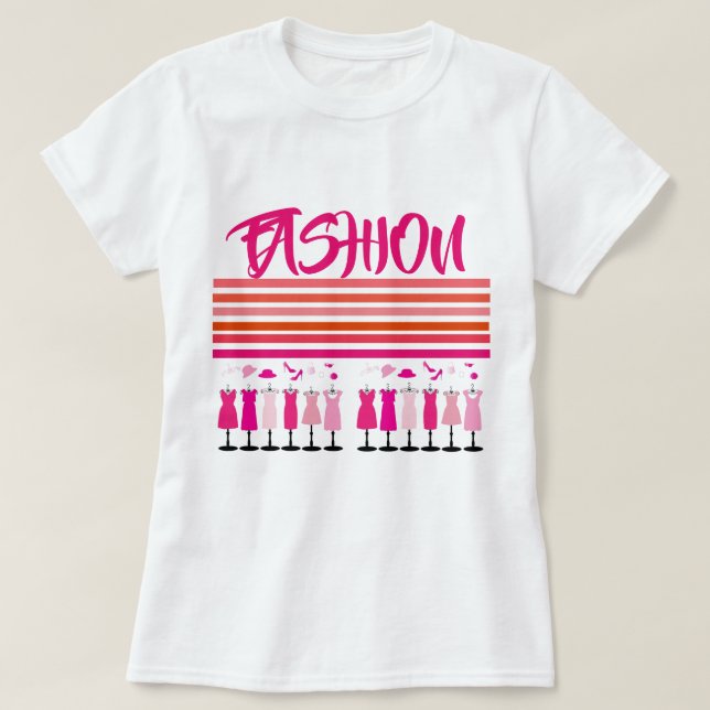 Camiseta COLEÇÃO RAINHA DA MODA Senhoras (Frente do Design)