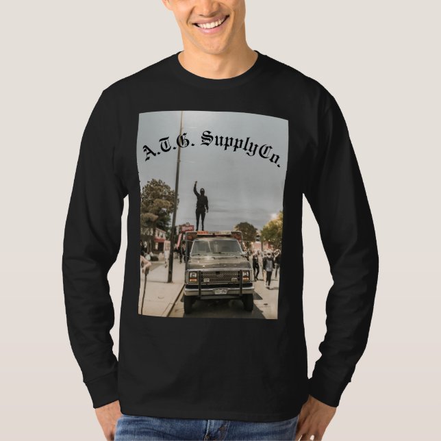 Camiseta Coleção "Sob Fogo" A.T.G. Leve Longa (Frente)