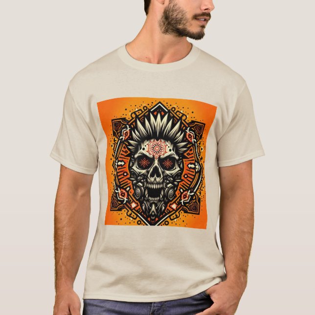 Camiseta Coleção Tribal Skull (Frente)