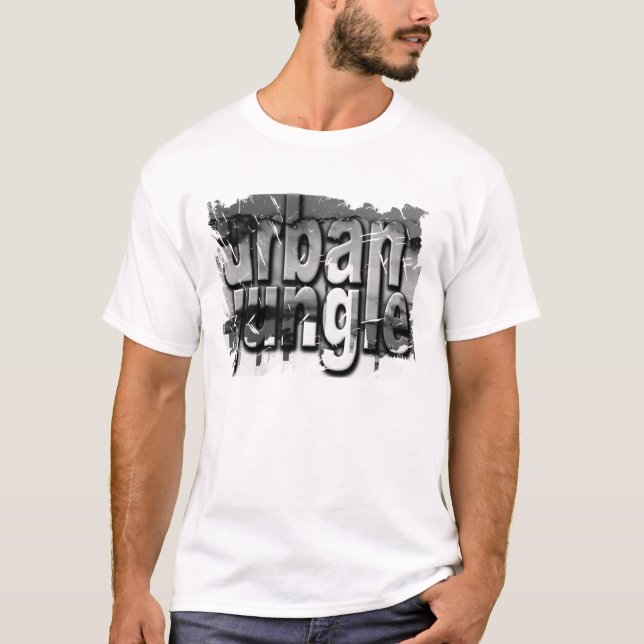 Camiseta Coleção Urbana de Arte Digital Grunge Distante (Frente)