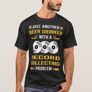 Camiseta Colecionador de Discos Bebedor de Cerveja