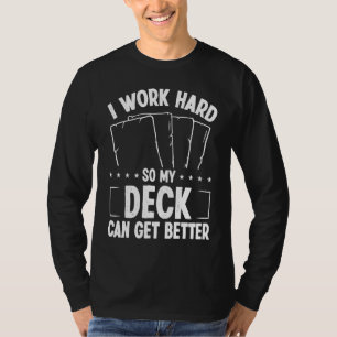 Camiseta Colecionador de Jogo de Cartas Comerciais Trabalha