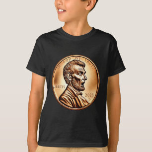 Camiseta Colecionador de Moeda de Centavo do Presidente Lin