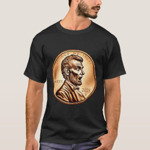Camiseta Colecionador de Moeda de Centavo do Presidente Lin