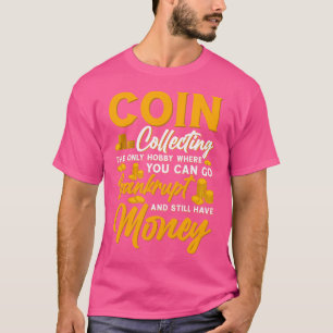 Camiseta Colecionador de Moedas Numismata Coleção de Moedas