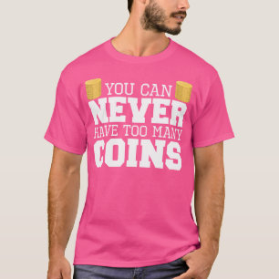 Camiseta Colecionador de Moedas Numismata Divertido Coleta
