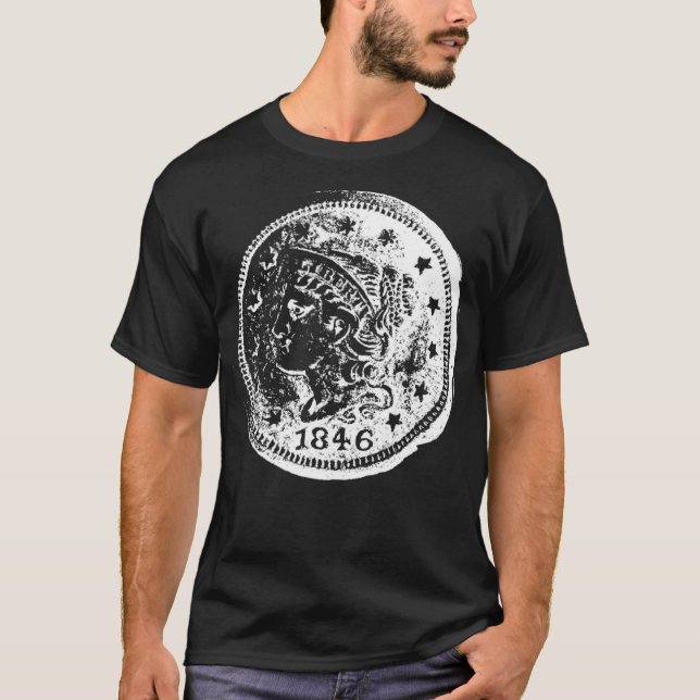 Camiseta Colecionador de moedas - presente ideal para moeda (Frente)