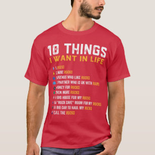 Camiseta Colecionador de Rochas Geólogo de Caça a Rochas Ca