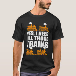 Camiseta Colecionador de Trem Modelo de Trem Divertido