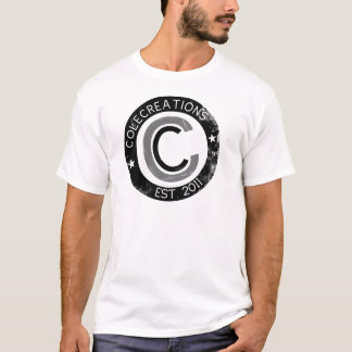 Camiseta Colecreations estabeleceu o T (preto & o branco)