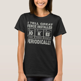Camiseta Colega de Trabalho de Instalador de Cerca Eu Conto