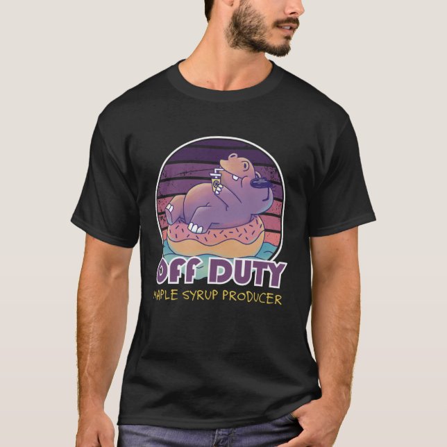 Camiseta Colega de Trabalho de Produtor de Xarope de Bordo  (Frente)