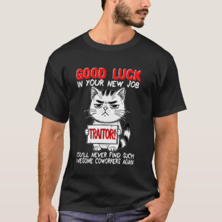 Camiseta Colega de Trabalho Saindo, Saindo, Mudança de Empr