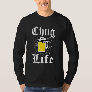 Camiseta Colégio Beer Chug Life 2 Beer Fan Long Sleeve