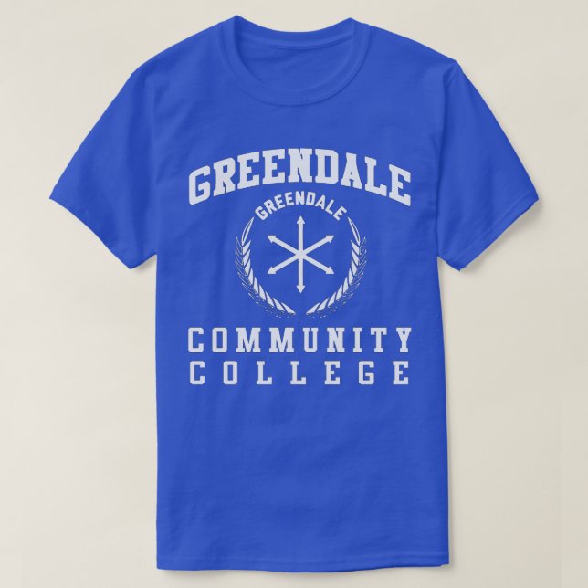 Camiseta Colégio comunitário Greendale 9 (Frente do Design)