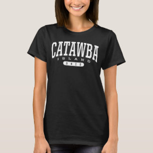 Camiseta Colégio Estilo Catawba Island Ohio Souvenir