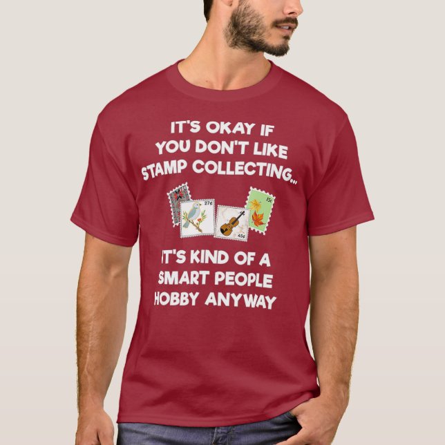 Camiseta Coleta de Carimbo para Coletores Funny Smart (Frente)