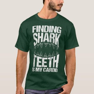Camiseta Coleta de Dentes Fósseis e Dentes de Tubarão