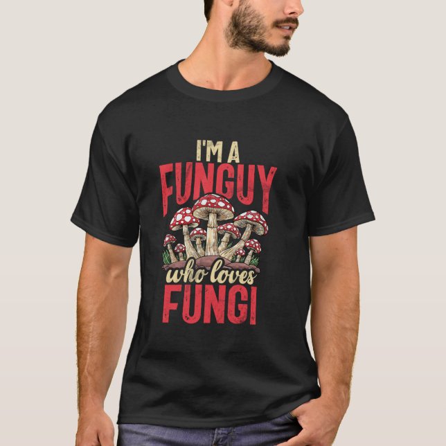 Camiseta Coleta de Fungos do Lover Mushroom Hunter Retro Mu (Frente)