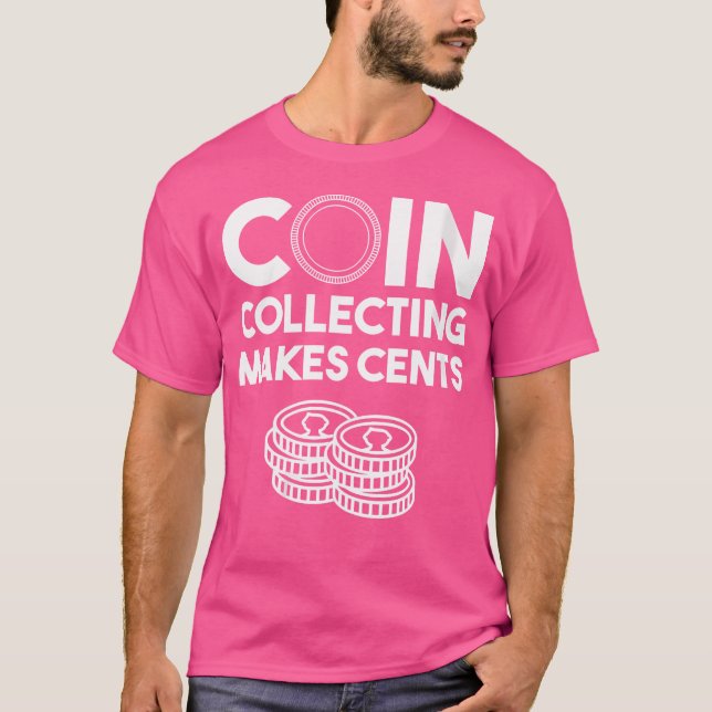 Camiseta Coleta De Moedas Engraçada Para Coletor De 50 Cent (Frente)