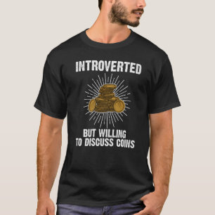 Camiseta Coleta de Moedas Homens Mulheres Numismatista Moed