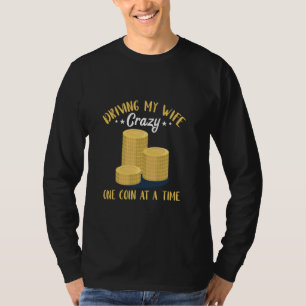 Camiseta Coleta De Moedas Para Conduzir A Coleta De Moedas