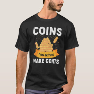 Camiseta Coleta de Moedas Torna Gráfico Coletor de Moedas