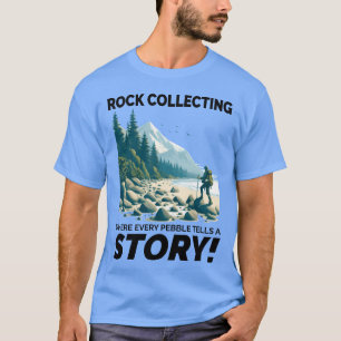 Camiseta Coleta de Pedras Seixos Colecionadores de Minerais