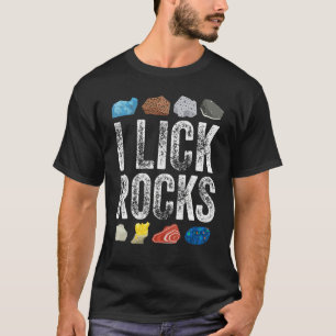 Camiseta Coleta de Rochas Eu Lambo Rochas Colecionador Geol