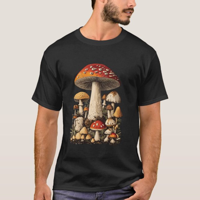 Camiseta Coletador de Cogumelo Fofo (Frente)