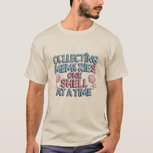 Camiseta Coletando memórias, uma casca por vez