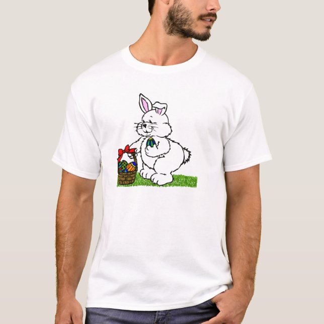 Camiseta Coletando ovos de Páscoa (Frente)