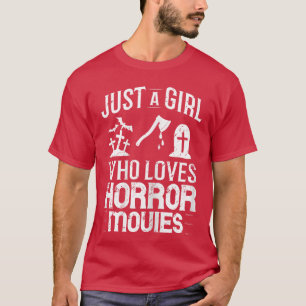 Camiseta Coletânea de Citações de Filmes de Terror Feminino