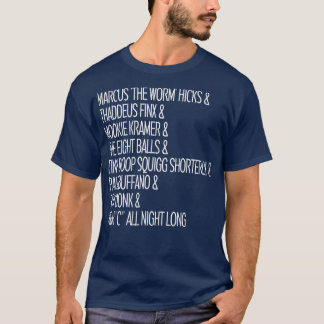 Camiseta Coletar Lista de Nomes de Horas de Comédia