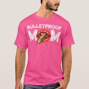 Camiseta Colete à Prova de Balas Mãe Arma Dia das Mães Pist