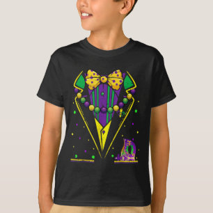 Camiseta Colete de terno Mardi Gras Fantasia de Carnaval De