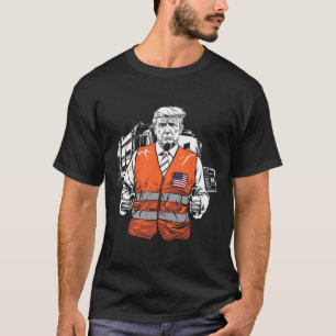 Camiseta Colete do Caminhão de Lixo Trump