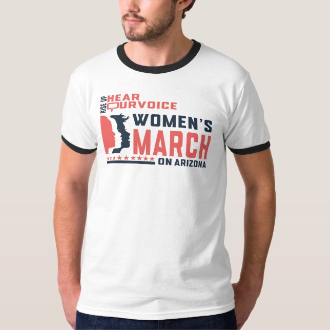 Camiseta Coletivo de Marcha das Mulheres na arizonas (Frente)