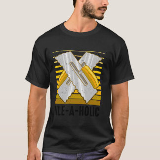 Camiseta Coletor de Azulejo de Azulejo de de Pilha de Piso