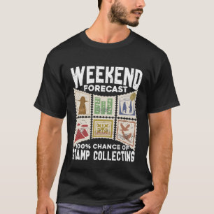 Camiseta Coletor de Carimbo de Previsão de Fim de Semana
