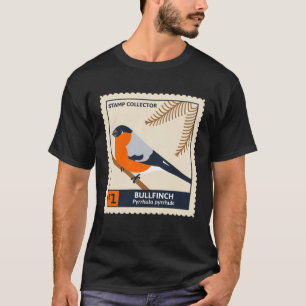 Camiseta Coletor de Carimbo Philatelists Bullfinch Bir
