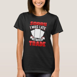Camiseta Coletor de cartões de troca de pacotes de reforço