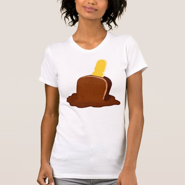 Camiseta Coletor de Chocolate para Derreter Vinheta T-Shirt (Frente)