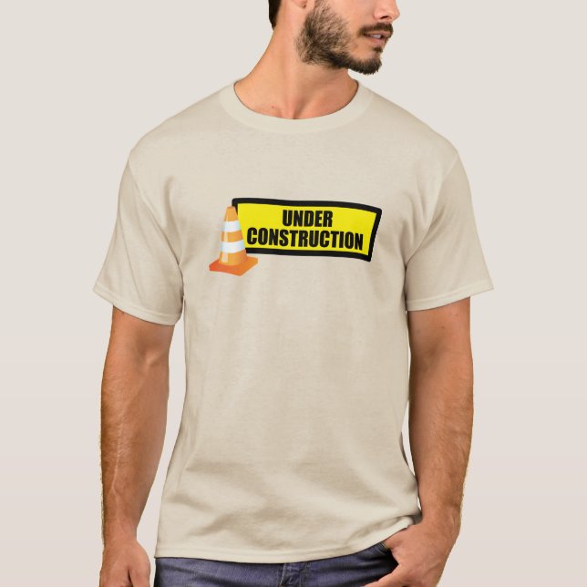Camiseta Coletor de Construção de Cones de Segurança Laranj (Frente)