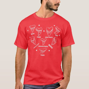 Camiseta Coletor de Dentes de Tubarão Coletor de Fósseis