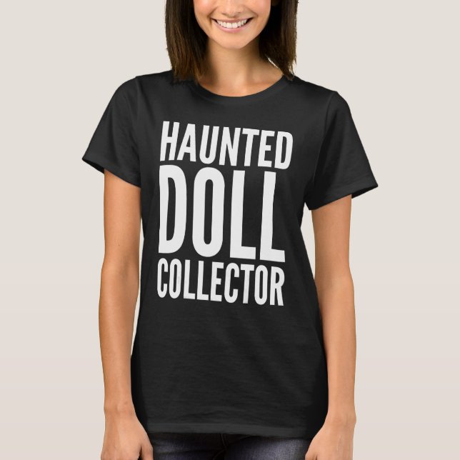 Camiseta Coletor de Doll Halloween Assombrado (Frente)